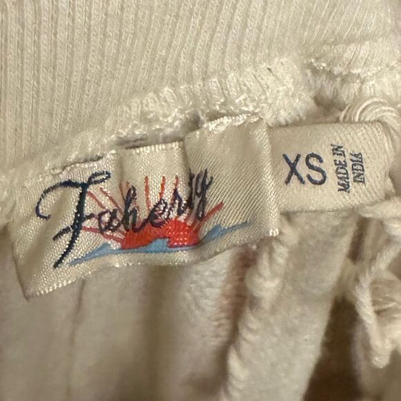 Faherty Size XSmall Cotton Boho Day Tripper Vertical Striped Pants - Picture 11 of 13